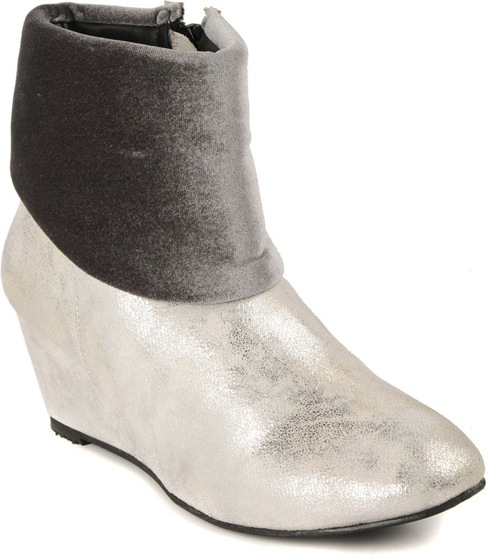 Bruno Manetti 5015 Boots For Women(White, Grey)