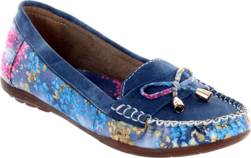 Shuz Touch Loafers For Women(Blue)