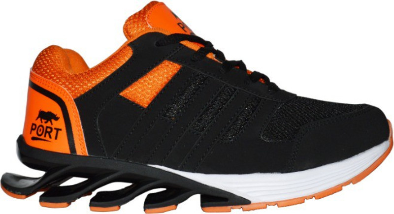 Port Rocker Running Shoes For Men(Black, Orange)
