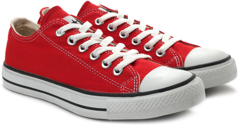 Converse Canvas Shoes For Men(Red, White)