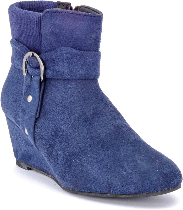 Bruno Manetti 5013 Boots For Women(Blue)