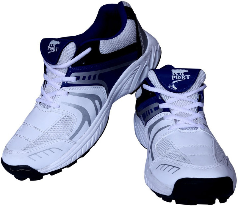Port Rezer Cricket Shoes For Men(White, Blue)