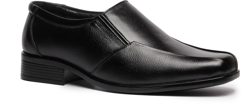 Feather Leather Genuine Leather Black Formal Shoes 035 Slip On Shoes For Men(Black) Feather Leather Genuine Leather Black Formal Shoes 035 Slip On Shoes For Men(Black)