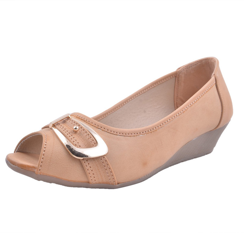 Adorn Look New Bellies For Women(Beige)