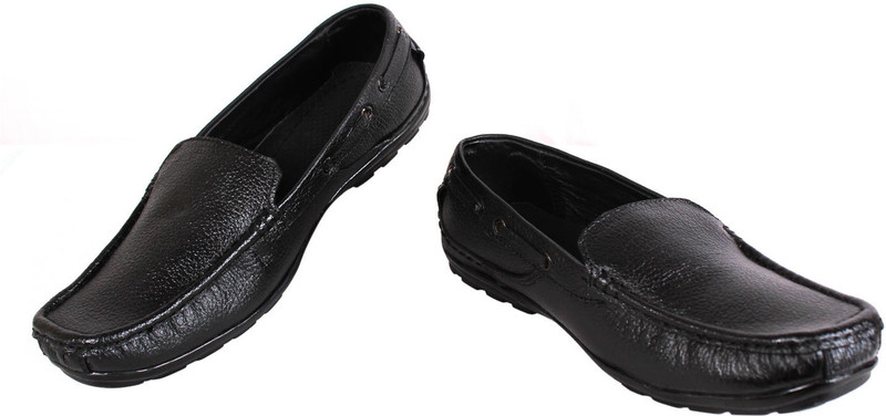Leather Soft Loafers For Men(Black)