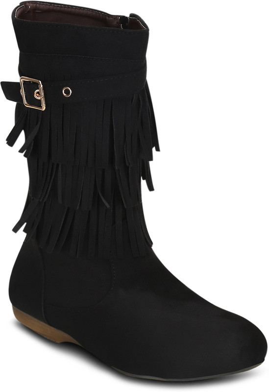 Get Glamr AMANDA Boots For Women(Black)