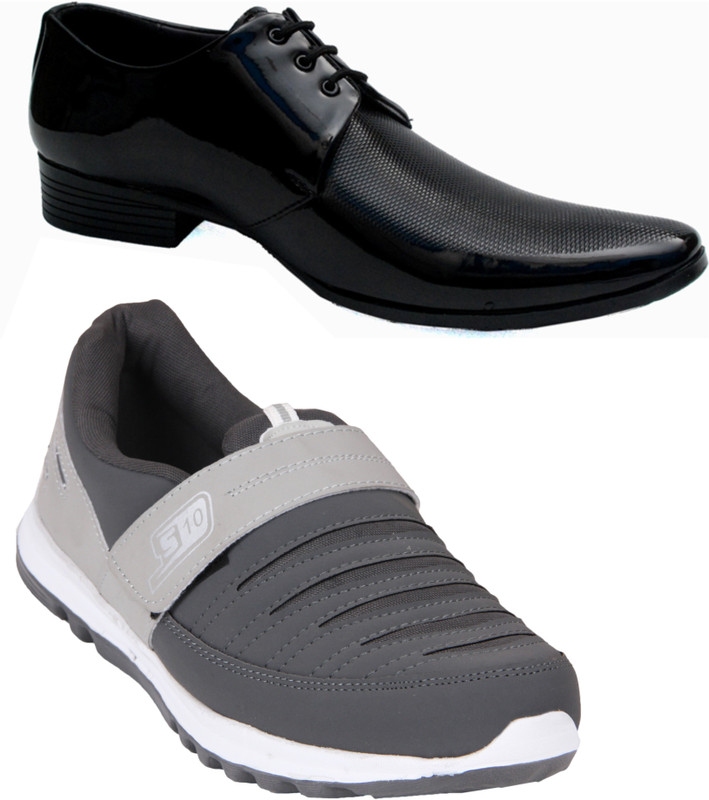Smith Soul Running Shoes For Men(Black, Grey)