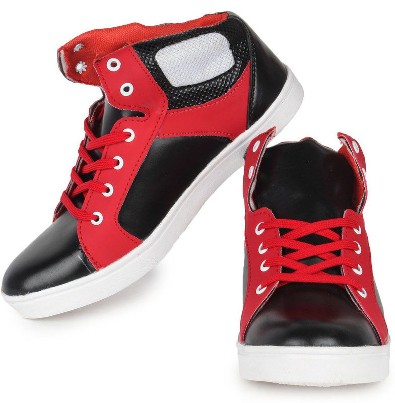 Beonza Casual Shoes For Men(Red, Black)