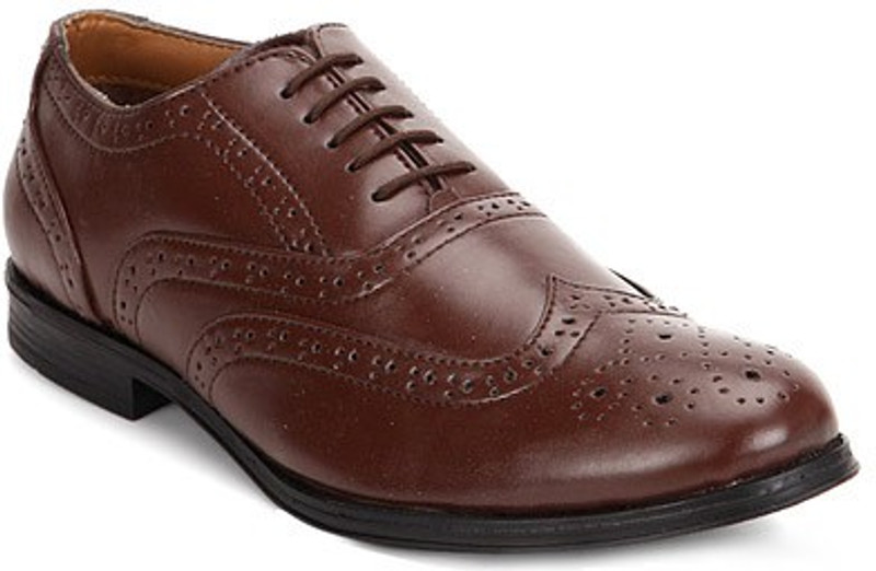 Hirels Brown Lace Up Shoes(Brown) RS.999 (52.00% Off) - Flipkart