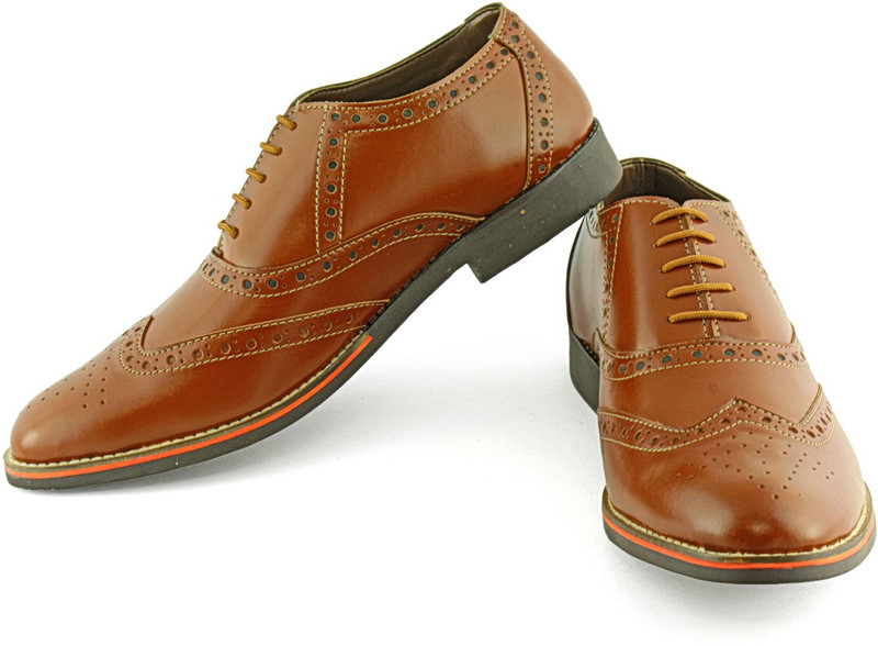 DeVEE Mark Jakob Tan Lace Up For Men(Tan)