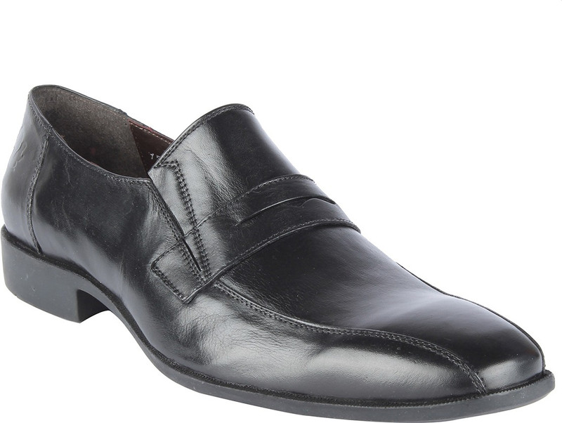 Salt N Pepper 15-240 Parker Black Slip On Shoes For Men(Black) Salt N Pepper 15-240 Parker Black Slip On Shoes For Men(Black)