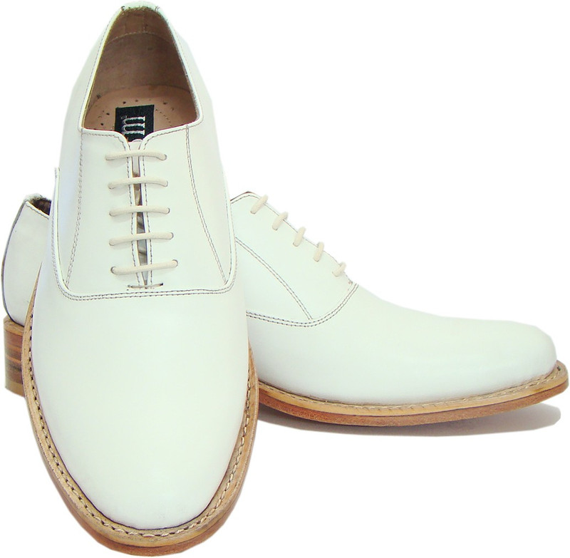 ASM Handmade Lace Up Shoes For Men(White) RS.5000 (66.00% Off) - Flipkart
