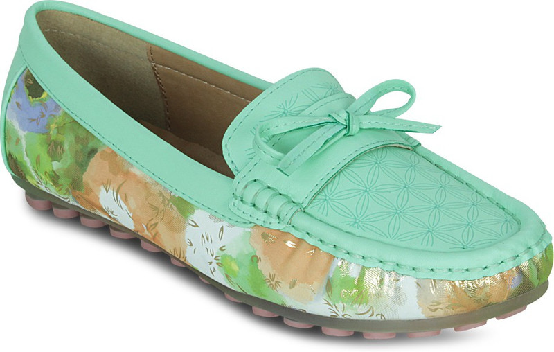Get Glamr Loafers For Women(Green)