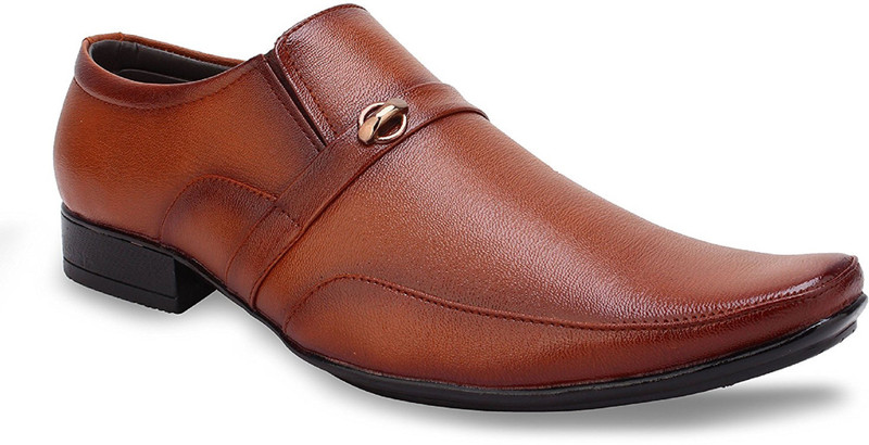 Smoky 410 Brown Formal Shoes Slip On For Men(Brown)