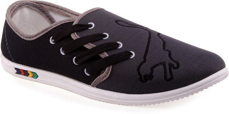 Wepro Grey Sneakers For Men(Black, Grey)