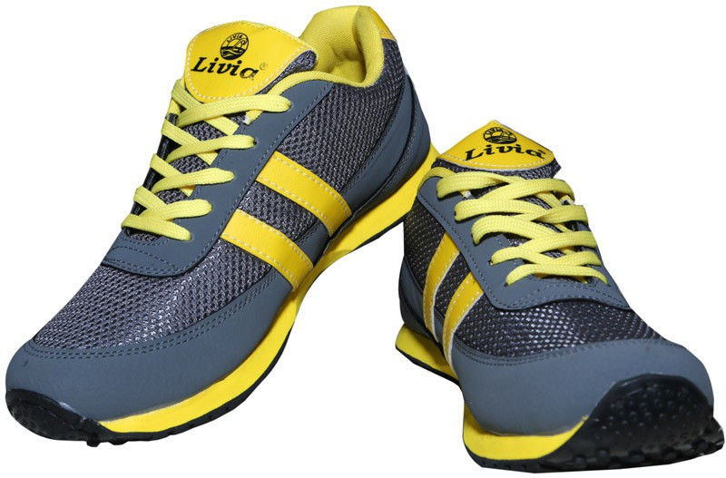 Livia Black Running shoes545 Running Shoes For Men(Black) Livia Black Running shoes545 Running Shoes For Men(Black)