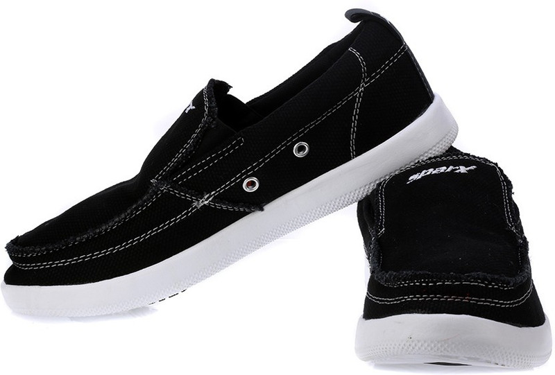 Sparx Trendy Black Canvas Shoes For Men(White, Black)