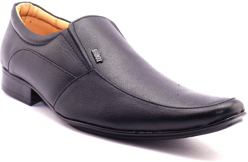 Knoos Classy Slip On Shoes For Men(Black)