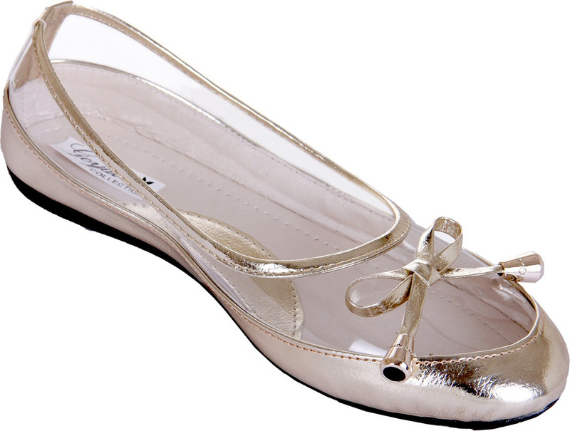 Goyal Golden Transparent Bellies For Women(Gold)