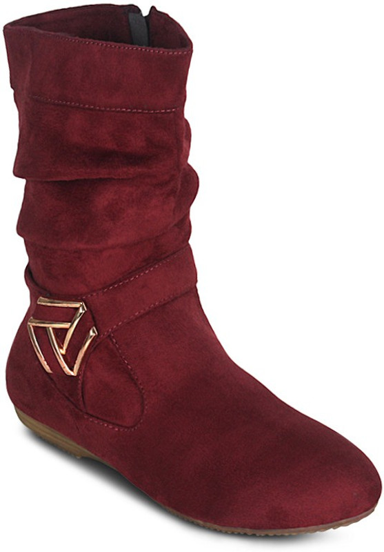 Get Glamr Designer Reads Boots For Women(Red)