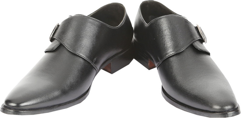 Shoe Bazar Black Formals Monk Strap Shoes For Men(Black)