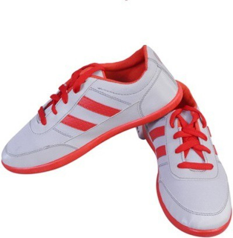 Shoe Striker Red Casual Canvas Shoes For Men(White)