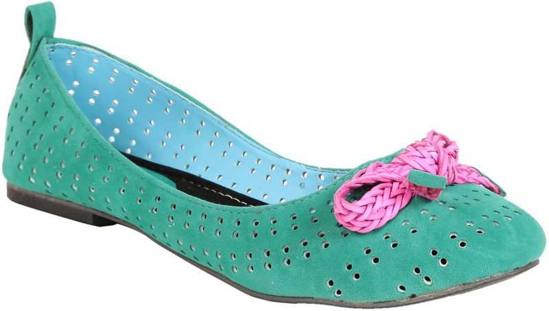 Adorn Elegant and Trendy Bellies For Women(Green)