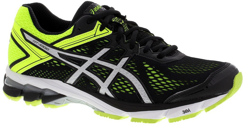 Asics Gt-1000 4 Men Running Shoes For Men(Silver, Black, Yellow)