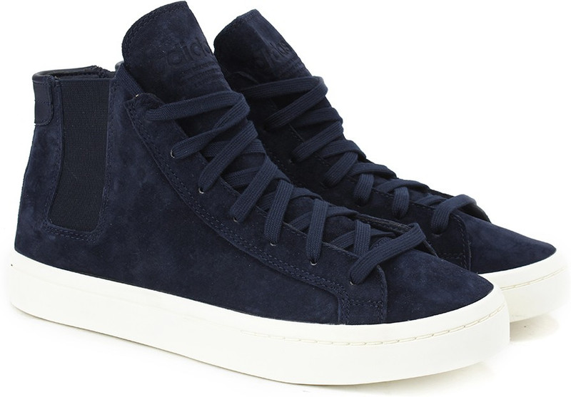 ADIDAS ORIGINALS COURTVANTAGE SLIP MID W Mid Ankle Sneakers For Women(Navy)