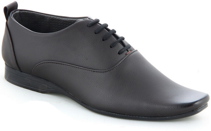 Faces By Devils Andromeda Brown Lace Up Shoes For Men(Black) Faces By Devils Andromeda Brown Lace Up Shoes For Men(Black)