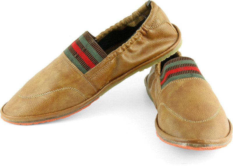 DeVEE Fox Elastic Custom Fit Tan Mojaris For Men(Tan)