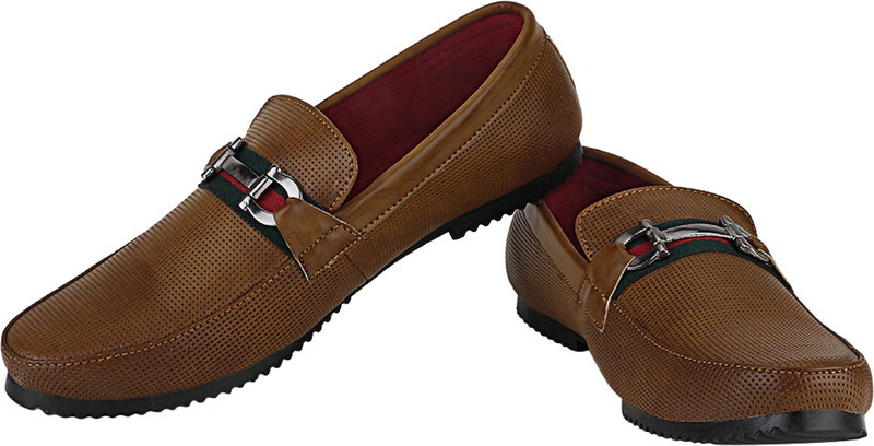 Stylon Trendy Loafers For Men(Tan)
