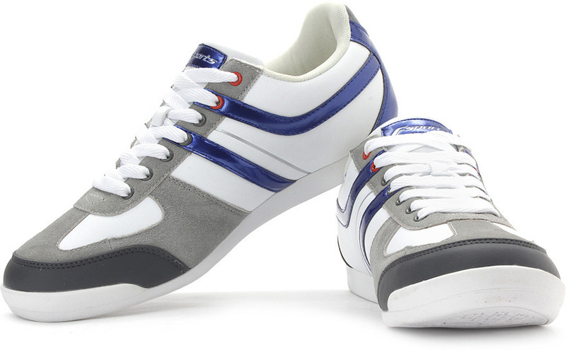 Fsports Boss Sneakers For Men(White, Blue, Grey)