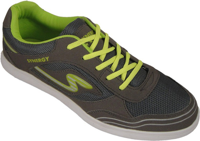 Action Synergy TP07 Grey/Green Walking Shoes For Men(Green, Grey)
