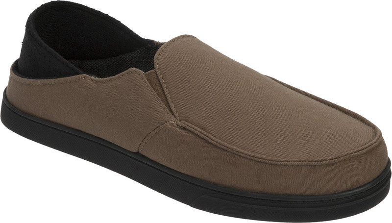 Dearfoams Woven closed Back with Collapsible Heel (Clay) Large Casuals For Men(Brown)