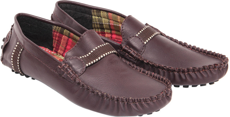 Funk'd Stripe Loafers For Men(Brown)