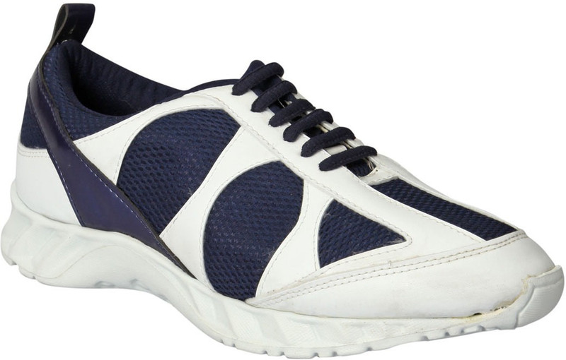 Drivn Sports Walking Shoes For Men(White, Blue) Drivn Sports Walking Shoes For Men(White, Blue)
