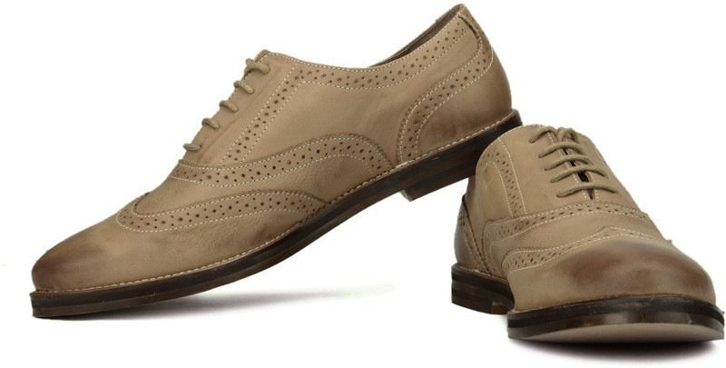 Carlton London Mr.CL Mr.CL Corporate Casuals For Men(Brown, Beige)