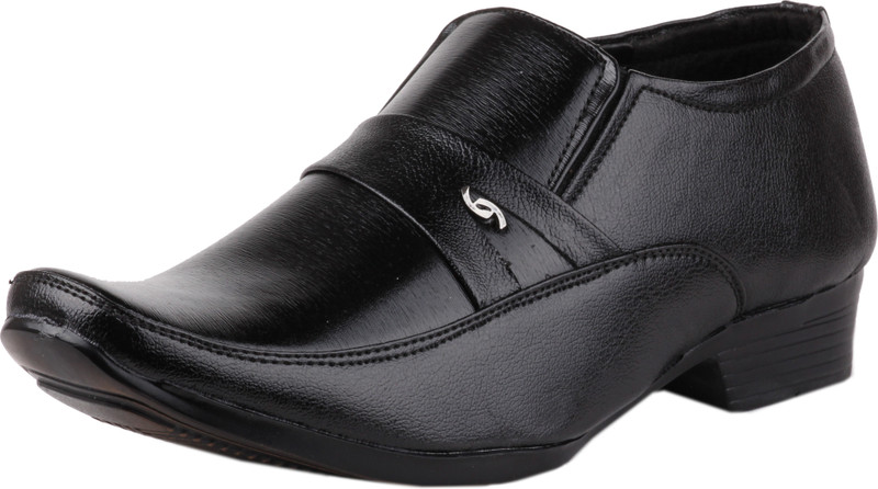 Zebra Streets Slip On Shoes For Men(Black)