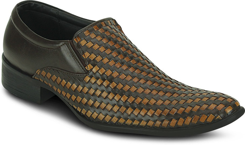 Get Glamr Woven Slip On For Men(Black)