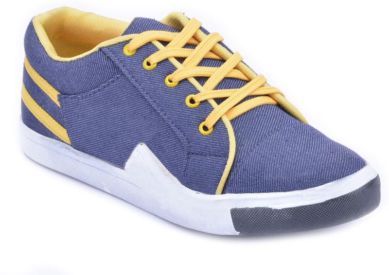 Boysons Sneakers For Men(Blue, Yellow)