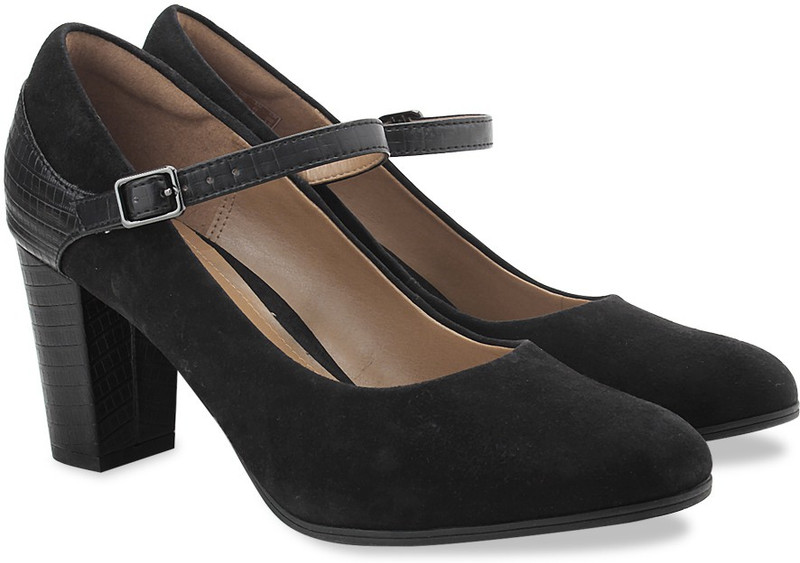 Clarks Bavette Cathy Black Combi Sde Slip On shoes For Women(Black)