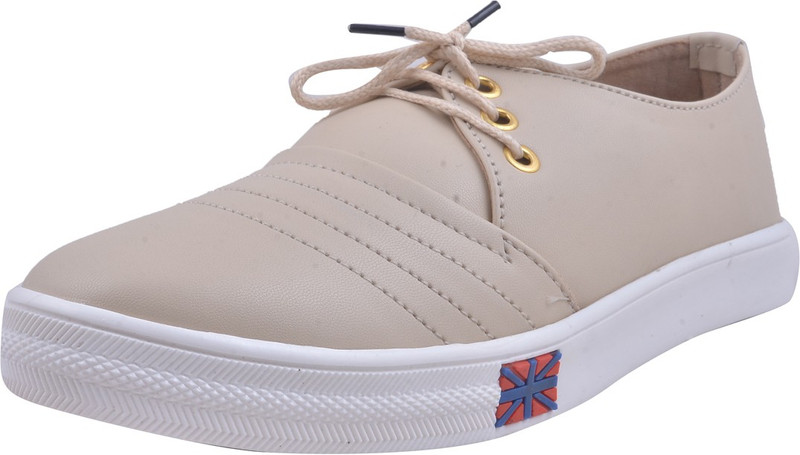 Adorn Look New Sneakers For Women(Beige)