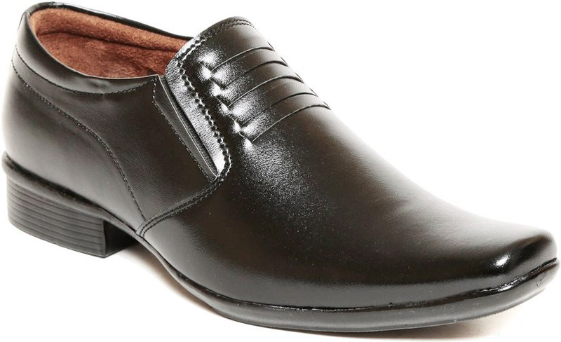 Verdioz mens nightfall Black shoes Slip On For Men(Black)