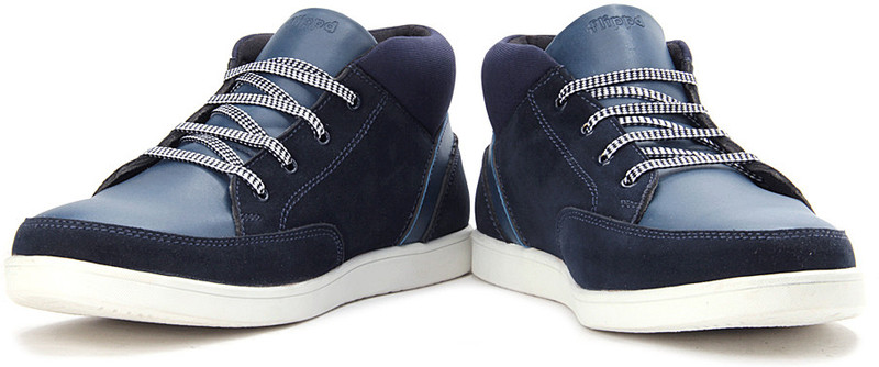 Flippd Mid Ankle Sneakers For Men(Navy, Blue)