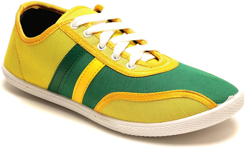 Funk'd Star Glider Sneakers For Men(Yellow)