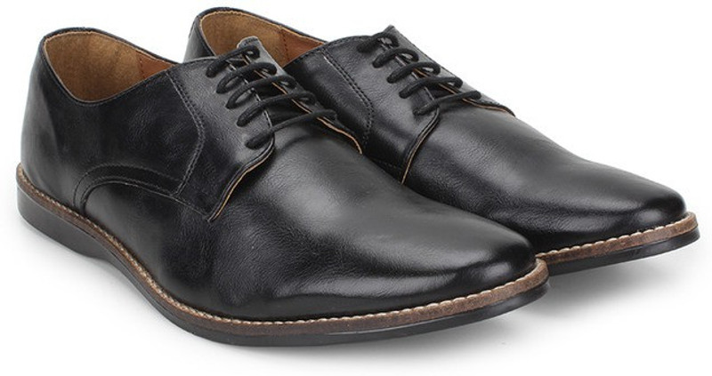 Knotty Derby Ollivander Classic Derby Corporate Casuals For Men(Black)