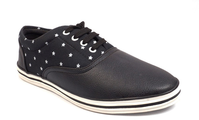 Marks Rebound Lite Canvas Shoes For Men(Black)