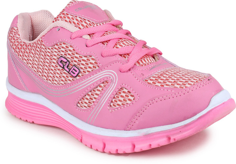 Columbus Training & Gym Shoes For Women(White, Pink)