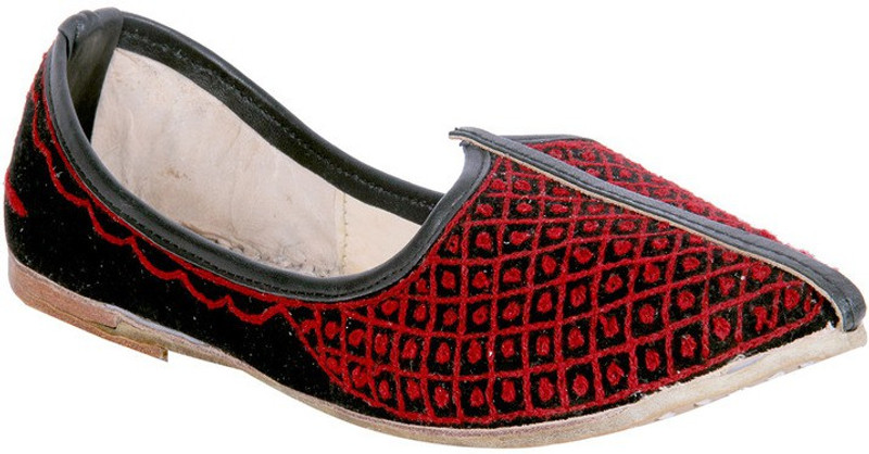 Panahi Maroon 100% Genuine Leather Slip On Mojaris Casuals For Men(Red)